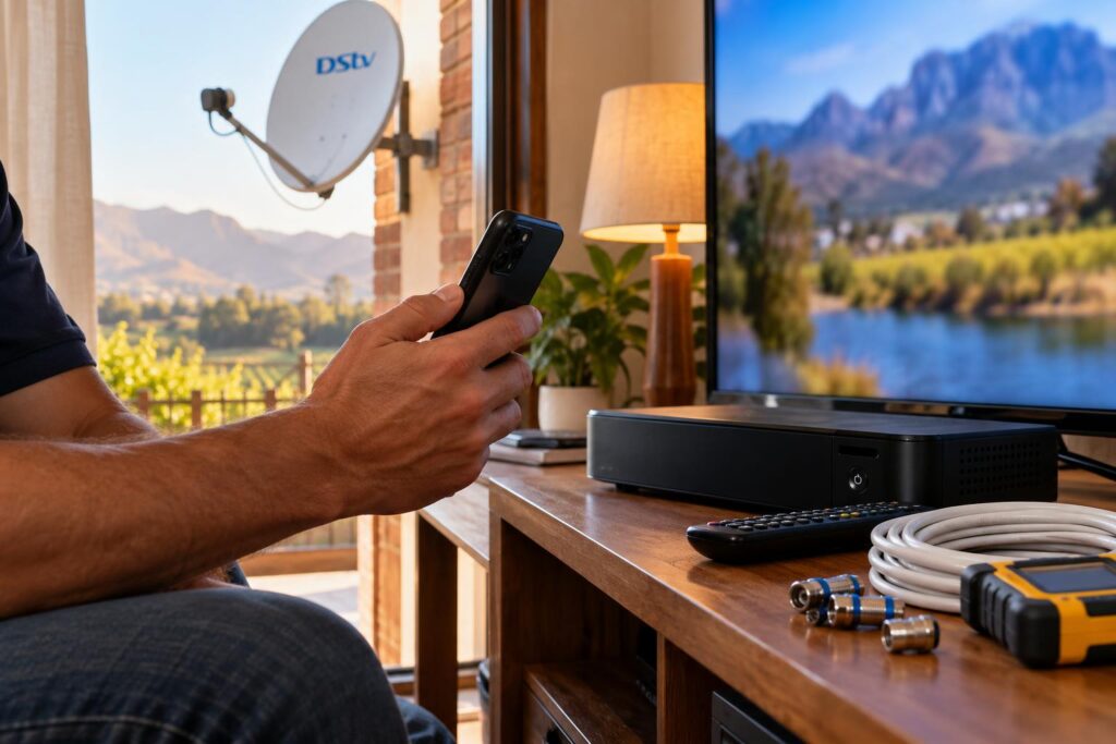 Activating by phone How to activate OpenView decoder with a cellphone and remote in a lounge