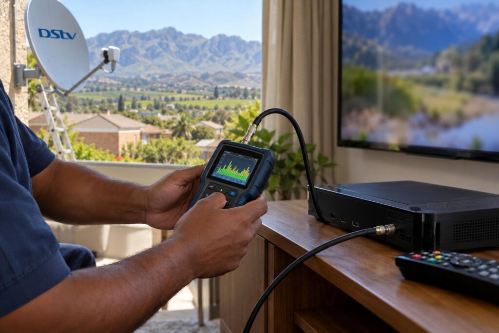 Signal meter and decoder used to restore missing OpenView channels in Worcester